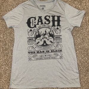 Size small Grey Johnny Cash Graphic Tee